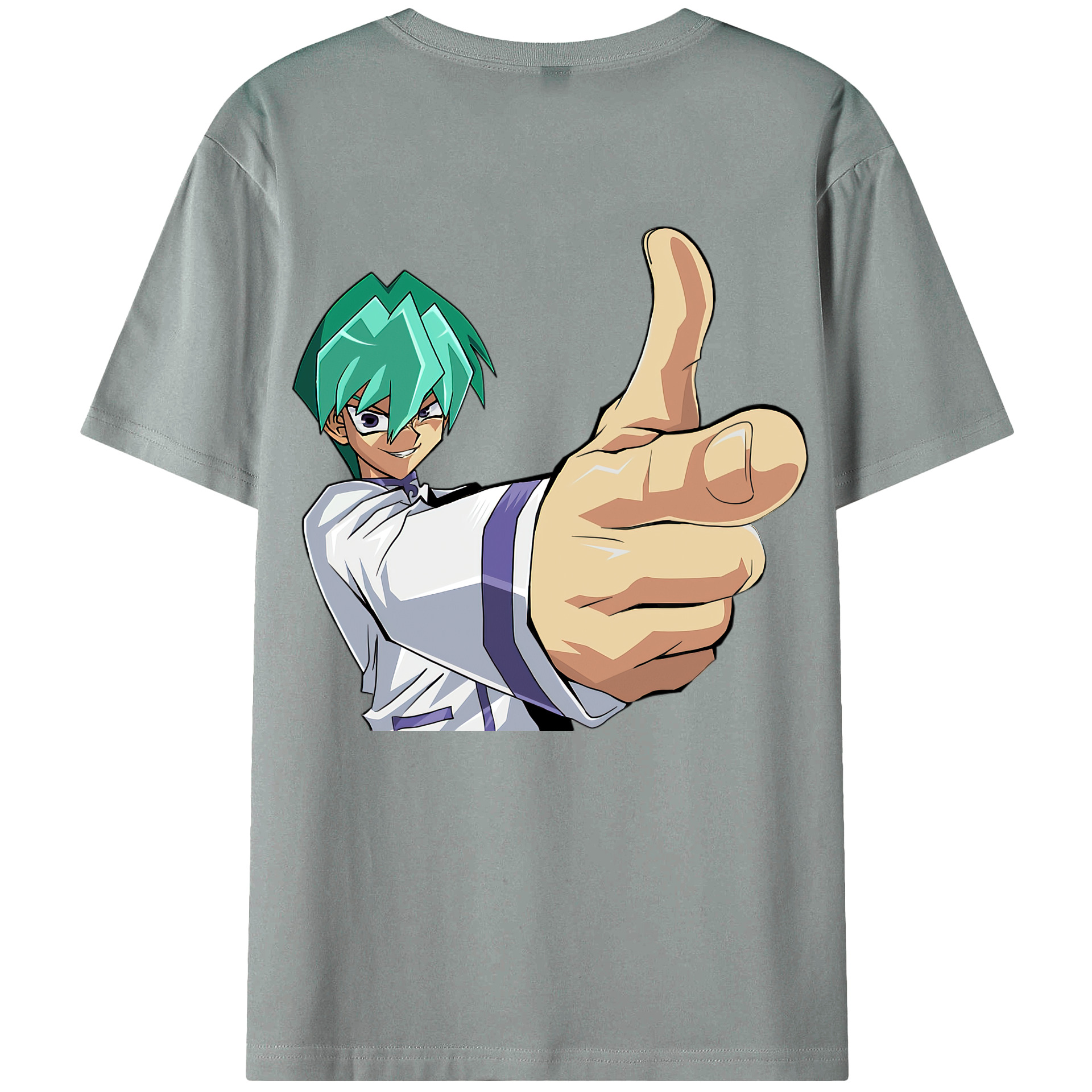（画像用） 遊☆戯☆王 Yu-Gi-Oh! 綿100％ メンズ半袖Tシャツ（バックプリント） 通気性